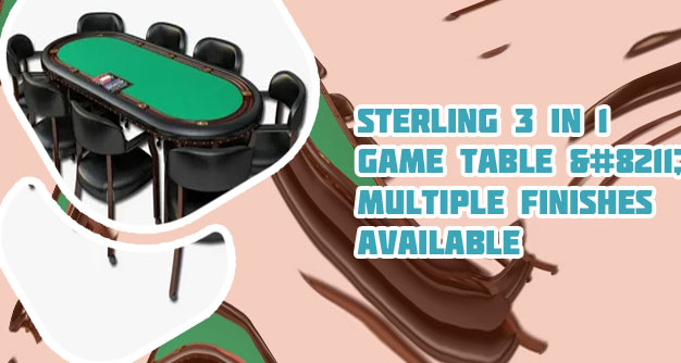3 in 1 poker table with chairs
