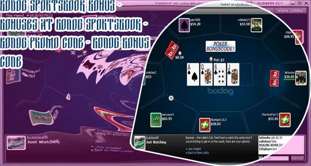 Bodog poker bonus code