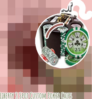 Custom poker chip set