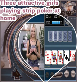 Ladies playing strip poker