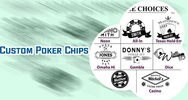 Poker chip set personalized