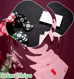 Poker chips business cards
