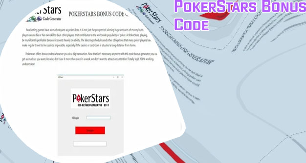 Pokerstar codigo bonus